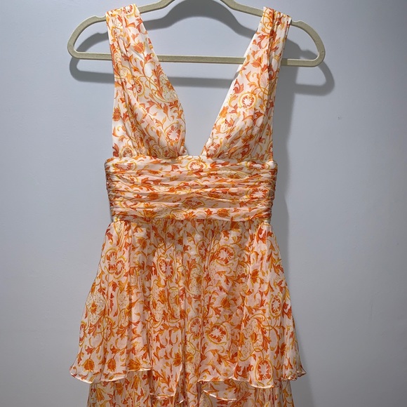 caroline constas paros mini dress